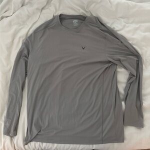 Callaway Men's Charcoal Long Sleeve Performance Shirt - XL